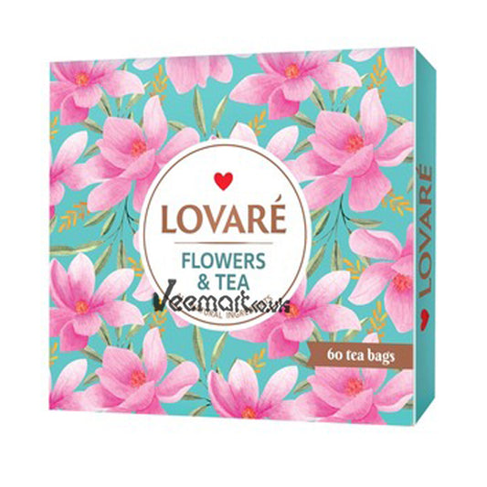 Lovare Black and Green, Set "Flowers & Tea" 103g