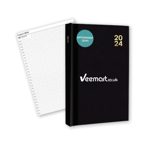 DG Diaries, A4 Hardback D-T-P Black