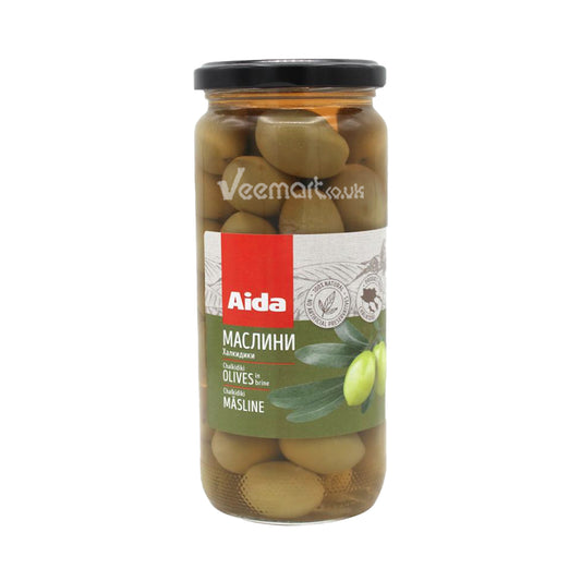 Aida Olives Chalkidiki Green Whole 480G