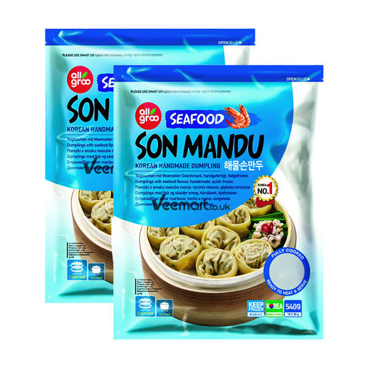 Allgroo Frozen Seafood Son Mandu Korean Handmade Dumpling 540g