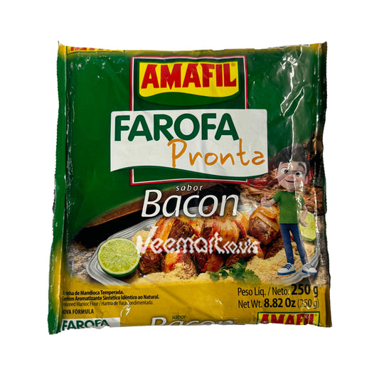 Amafil Farofa Mandioca Sabor Bacon 250g