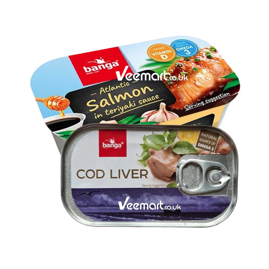 Banga Collection (Banga Cod Liver 121g & Banga Teriyaki Sauce 120g)