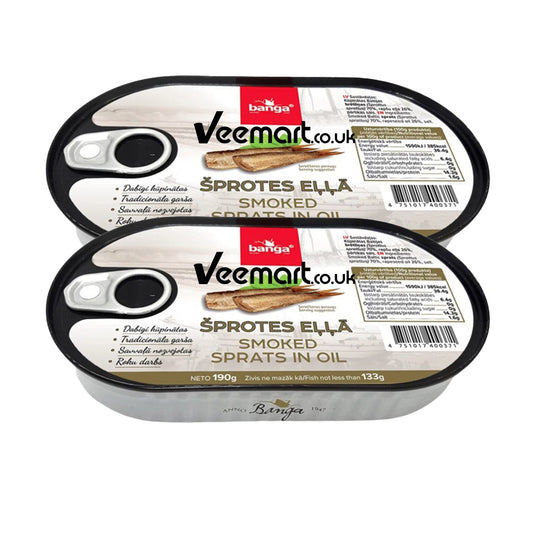 Banga Canned Smoked Sprats in Oil 190g