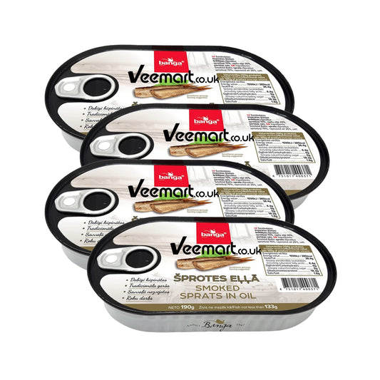 Banga Canned Smoked Sprats in Oil 190g