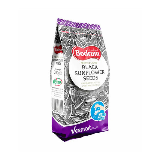 Bodrum Sunflower Seeds Black Salted 250g