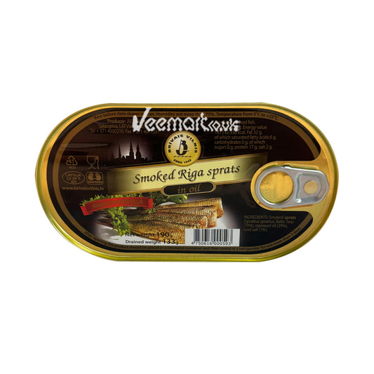 Brivais Vilnis Smoked Riga Sprats In Oil 190g