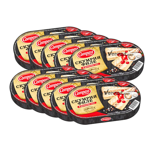 Compass Mackerel Fillet In Tomato Sauce 180g