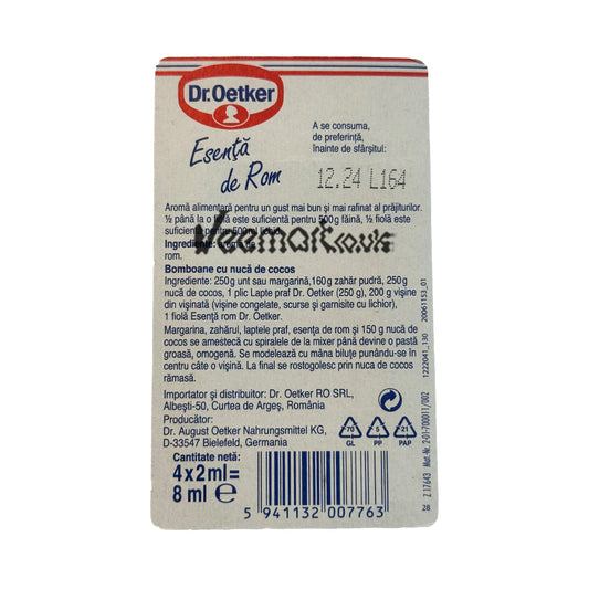 Dr. Oetker Esenta Rom 8ml
