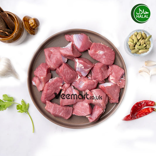 Fresh 100% Halal Diced Boneless Mutton