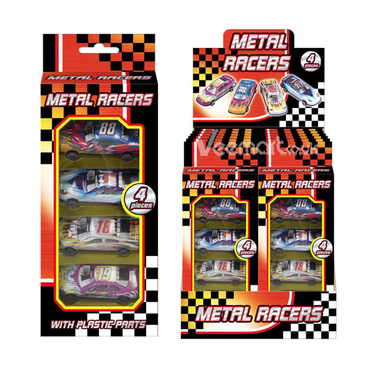 KandyToys 4PC Metal Car