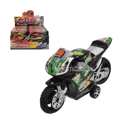 KandyToys Pull Back Motorbike Street Machines