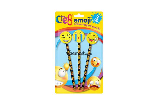 Martello Emoji Eraser Topped Pencils Set