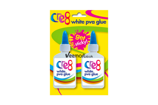 Martello White PVA Glue, 2pk