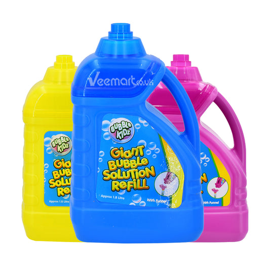 KandyToys 1.8 Litre Bubble Solution Refill Bottle With Funnel