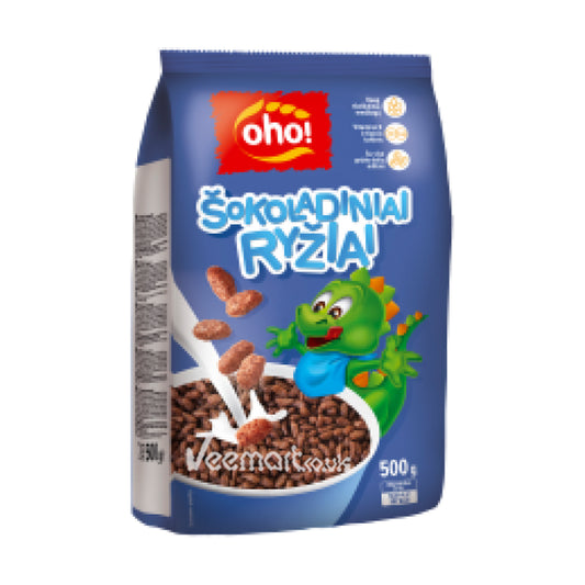 Oho Choco Rice Breakfast Cereals 500g