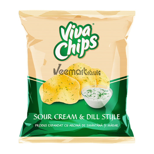 Viva Chips Sour Cream & Dill 100g