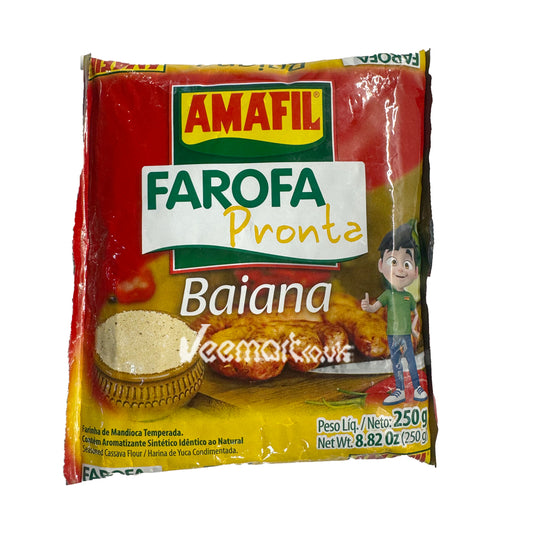 Amafil Farofa Mandioca Sabor Baiana 250g
