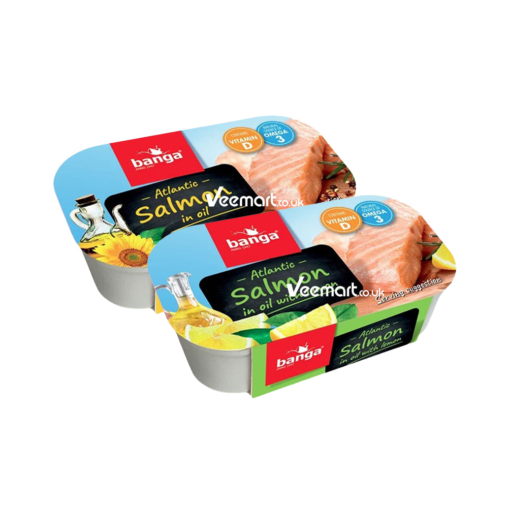 Banga Salmon Combo (Salmon in Oil 120g & Salmon in Oil with Lemon Flav ...