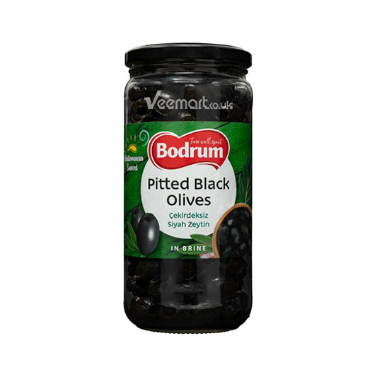 Bodrum Pitted Black Olives In Brine 680g