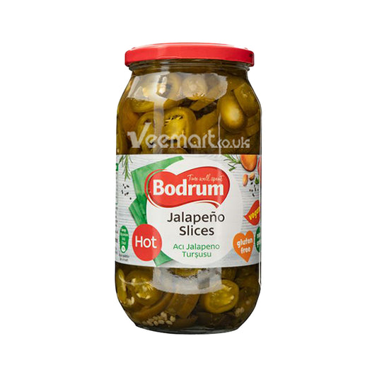 Bodrum Sliced Green Jalapeno Peppers 940g