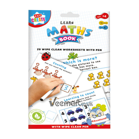 DG Wipe Clean Learn Maths Book