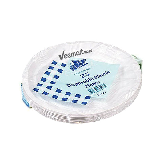 EH Disposable Plastic Plates, 22cm