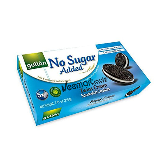 Gullon No Added Sugar Twins Cream 210g