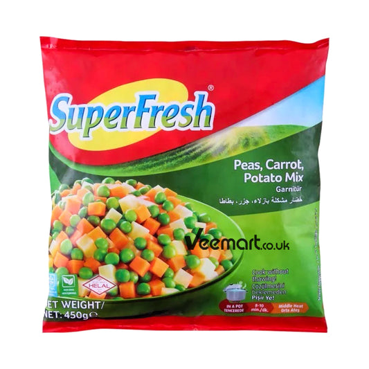 Superfresh Garnish Peas Carrot Potato Mix 450g