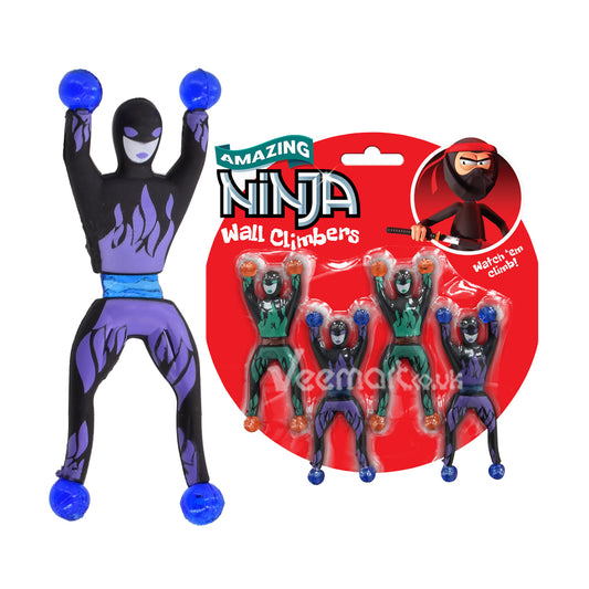 KandyToys 4 Pc Ninja Wall Climbers Ninja Series