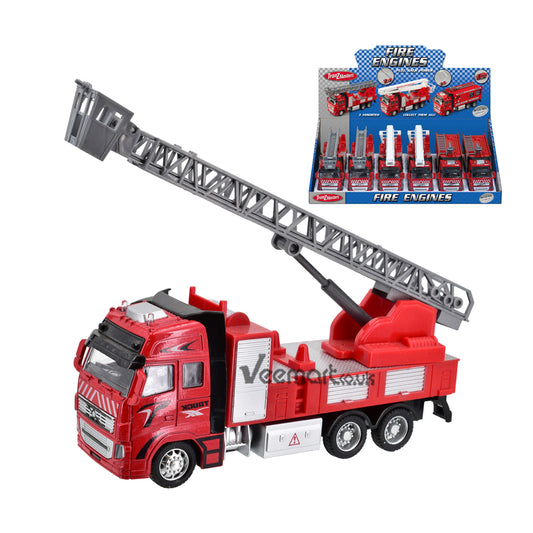 KandyToys Die Cast Pull Back Fire Engines assorted