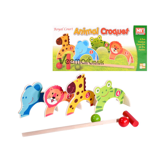 KandyToys M.Y Animal Croquet Game In Colour Box