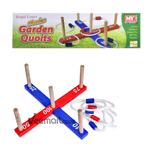 KandyToys Wooden Garden Quoits Colour Box