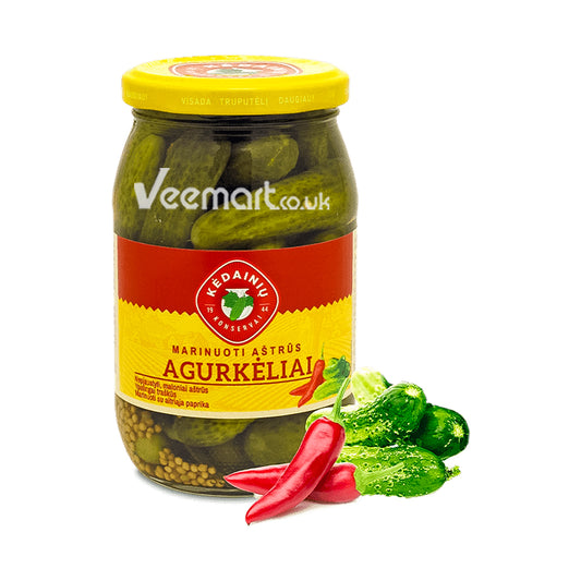 Kedainiu Konservai Spicy Gherkins 340g
