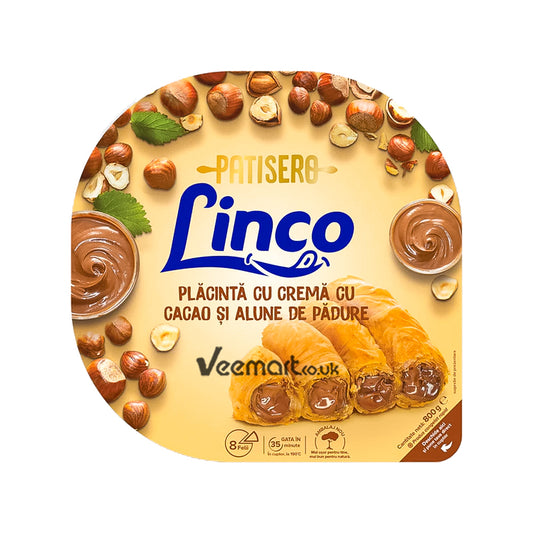 Linco Patisero Placinta Cu Crema De Cacao Si Alune De Padure, 800g