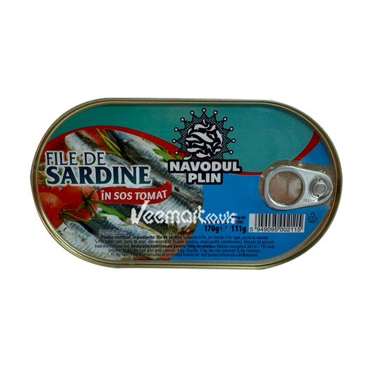 Navodul Plin Sardine File In Sos Tomat 170g