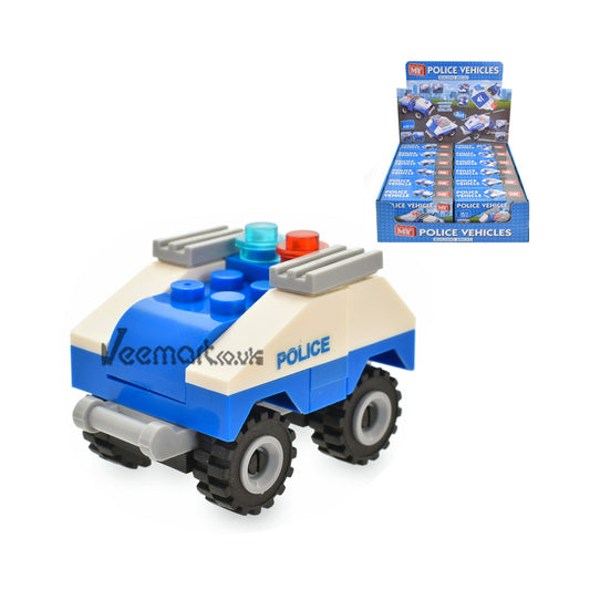 KandyToys Police Vehicle Brick Sets