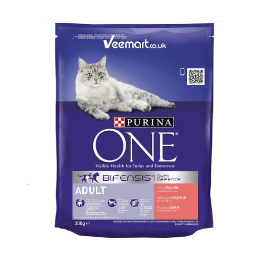 Purina Adult Cat Salmon and Whole Grains 200g