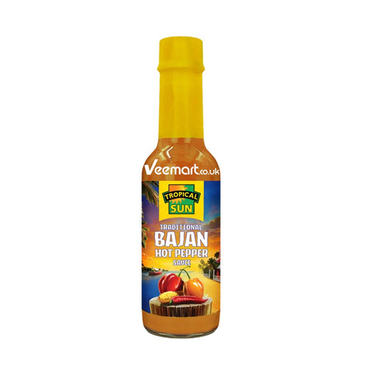 Tropical Sun Bajan Hot Pepper Sauce 150ML