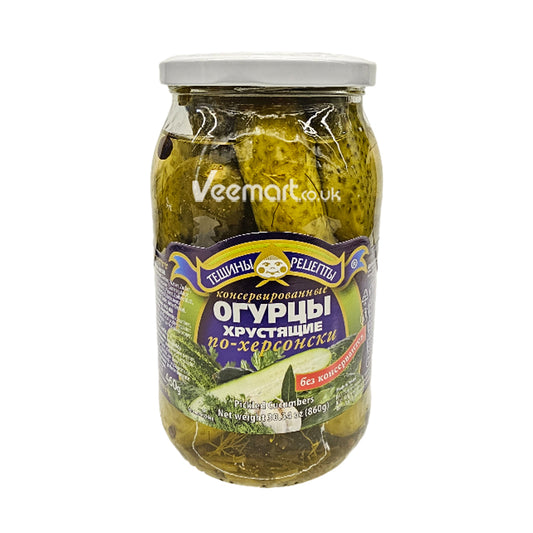 Teshchiny Recepty Pickled Cucumber with Oak leaves 900ml