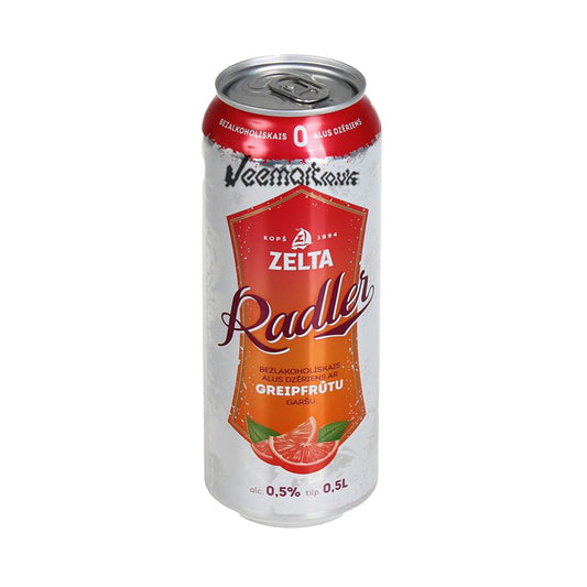 Zelta Radler Grapefruit Can 0% 0.5L